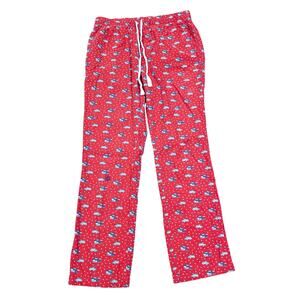 Vineyard Vines Holiday Pajama Pants Flannel Size Small Ski Whale